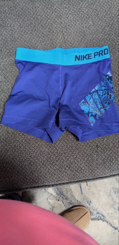 Small Nike Pro Blue Athletic Shorts